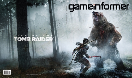 La couverture de Game Informer pour Rise of the Tomb Raider
